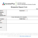 [Example Form] Resignation Request Form(01)