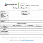 [Example Form] Resignation Request Form(02)